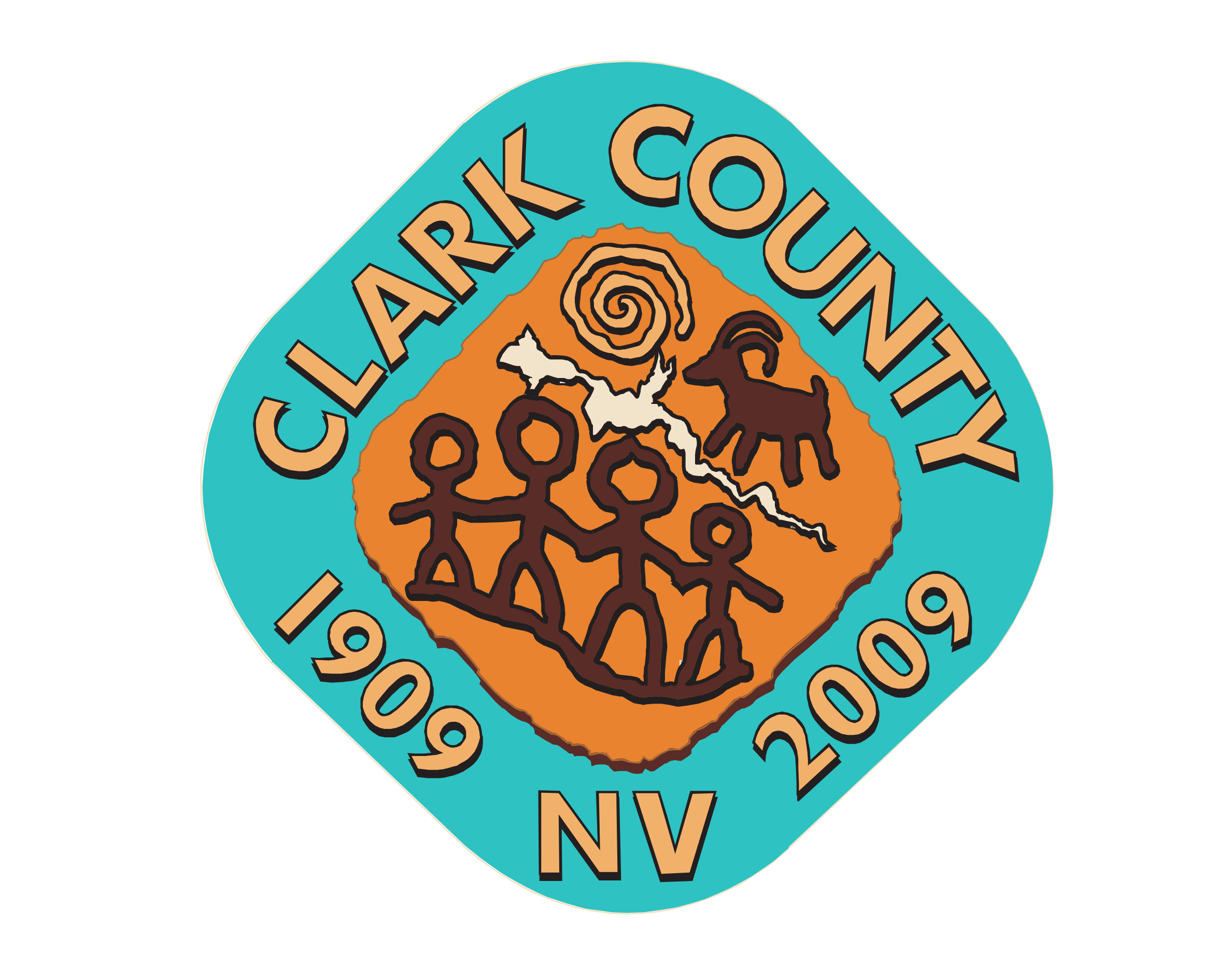 A patch of the clark county 1 9 0 9 and 2 0 0 9.