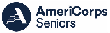 A black and blue logo for american seniors.