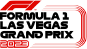A red and black logo for formula 1 grand prix.